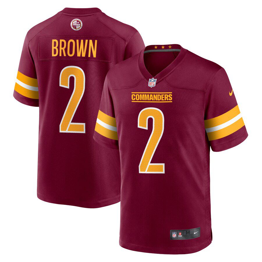 Men Washington Commanders #2 Dyami Brown Nike Burgundy Game NFL Jersey->washington redskins->NFL Jersey